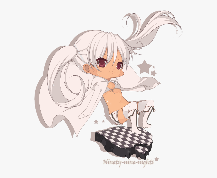 Transparent Black Rock Shooter Png - White Hair Dark Anime Girl, Png Download, Free Download