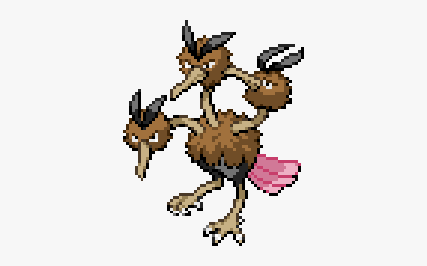 Pokemon Pixel Art Dodrio, HD Png Download, Free Download