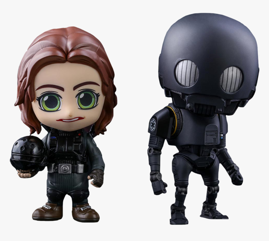 Jyn Erso & K 2so Cosbaby - K 2so K3so Star Wars, HD Png Download, Free Download