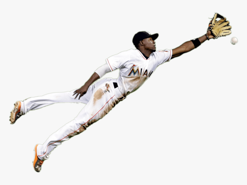 Player Catching Baseball Transparent Png - Transparent Baseball Players Fielding, Png Download, Free Download