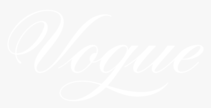 Vogue Logo Black And Ahite - Calligraphy, HD Png Download, Free Download