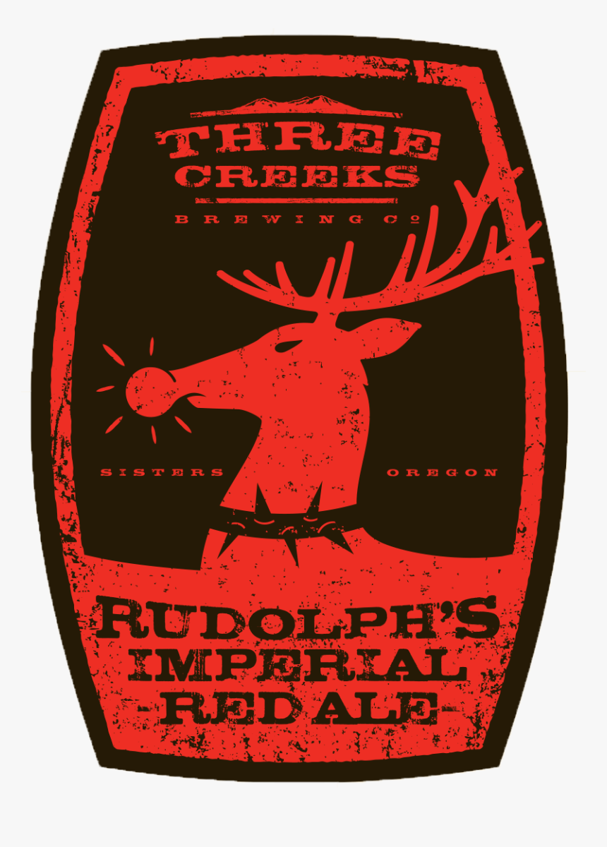 Three Creeks Rudolph"s Imperial Red Ale Label - Fivepine Porter - Three Creeks Brewing Co., HD Png Download, Free Download