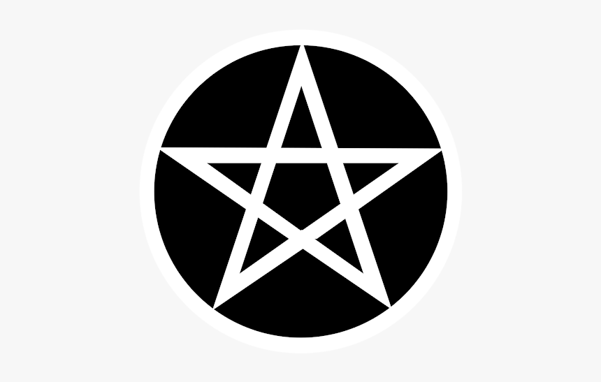 Black And White Pentagram, HD Png Download, Free Download