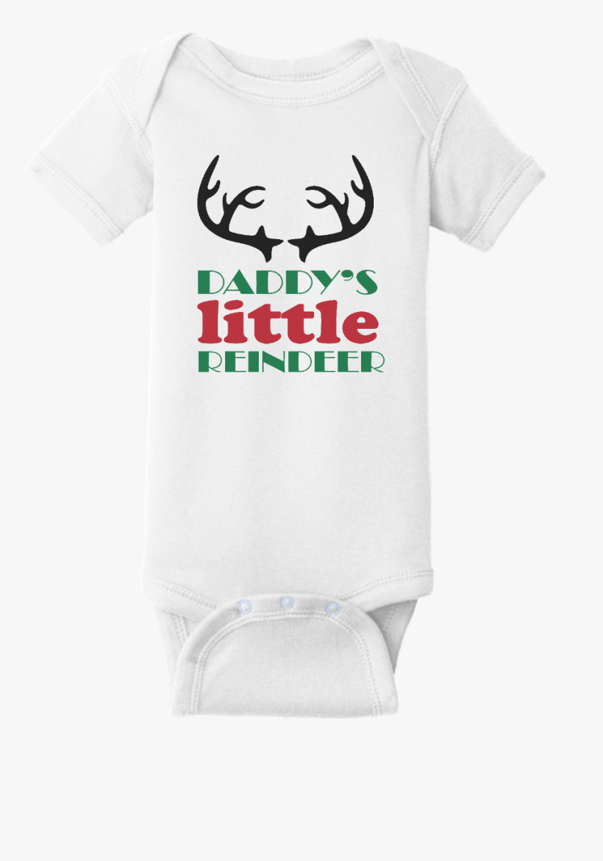 Daddy"s Little Reindeer Christmas Onesie - Crab, HD Png Download, Free Download