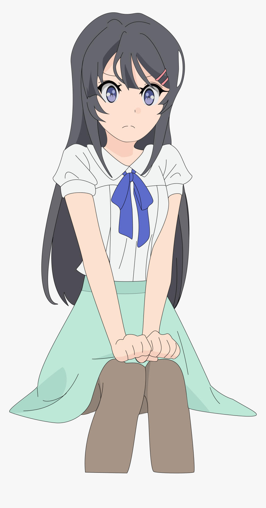 Sakurajima Mai Senpai Of Seishun Buta Yarou Wa Bunny - Bunny Girl Senpai Transparent, HD Png Download, Free Download