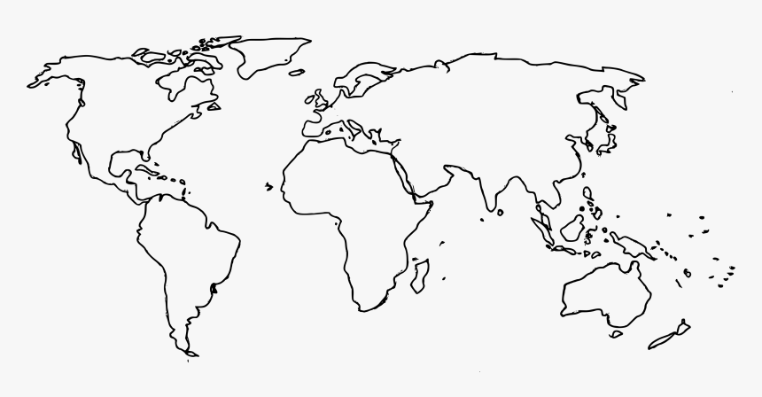 high resolution world map outline pdf hd png download