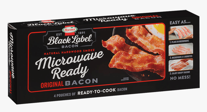 Black Label Microwave Ready Bacon, HD Png Download, Free Download