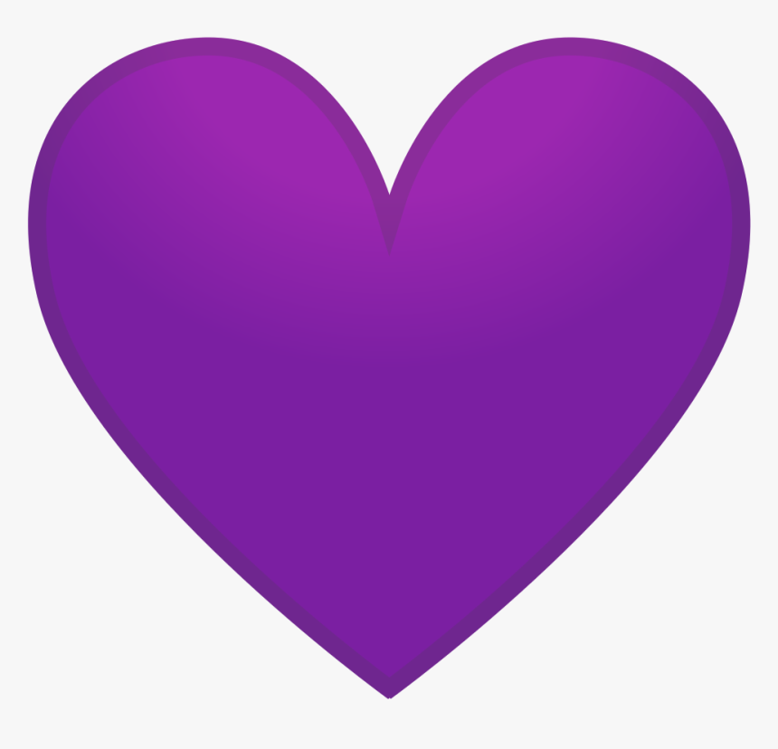 Purple Heart Icon - Emoji Purple Heart, HD Png Download, Free Download