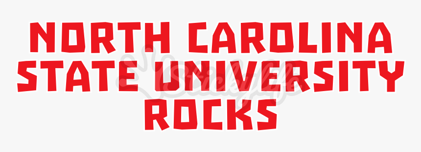 University Rocks Vinyl Lettering - Carmine, HD Png Download, Free Download