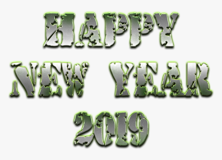 Happy New Year Png 2019 Png Clipart Background - Graphic Design, Transparent Png, Free Download