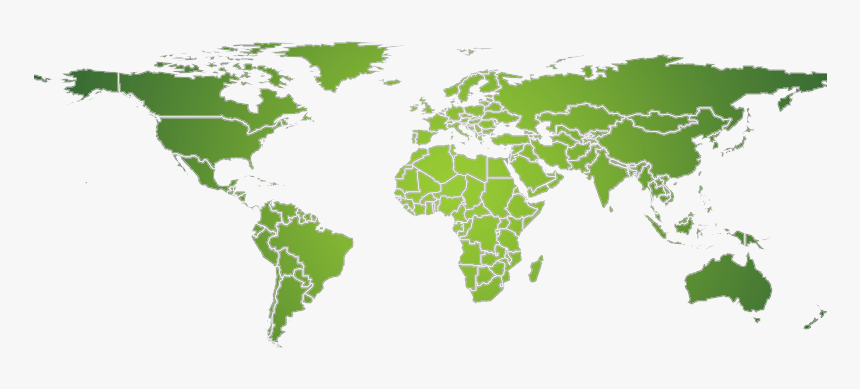 World Map Png Green - International Convention On The Elimination Of All, Transparent Png, Free Download