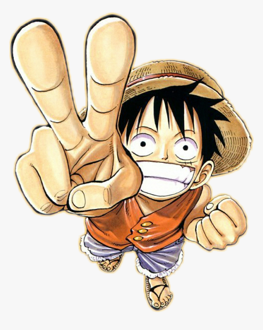 Transparent One Finger Clipart - Luffy One Piece Transparent, HD Png Download, Free Download