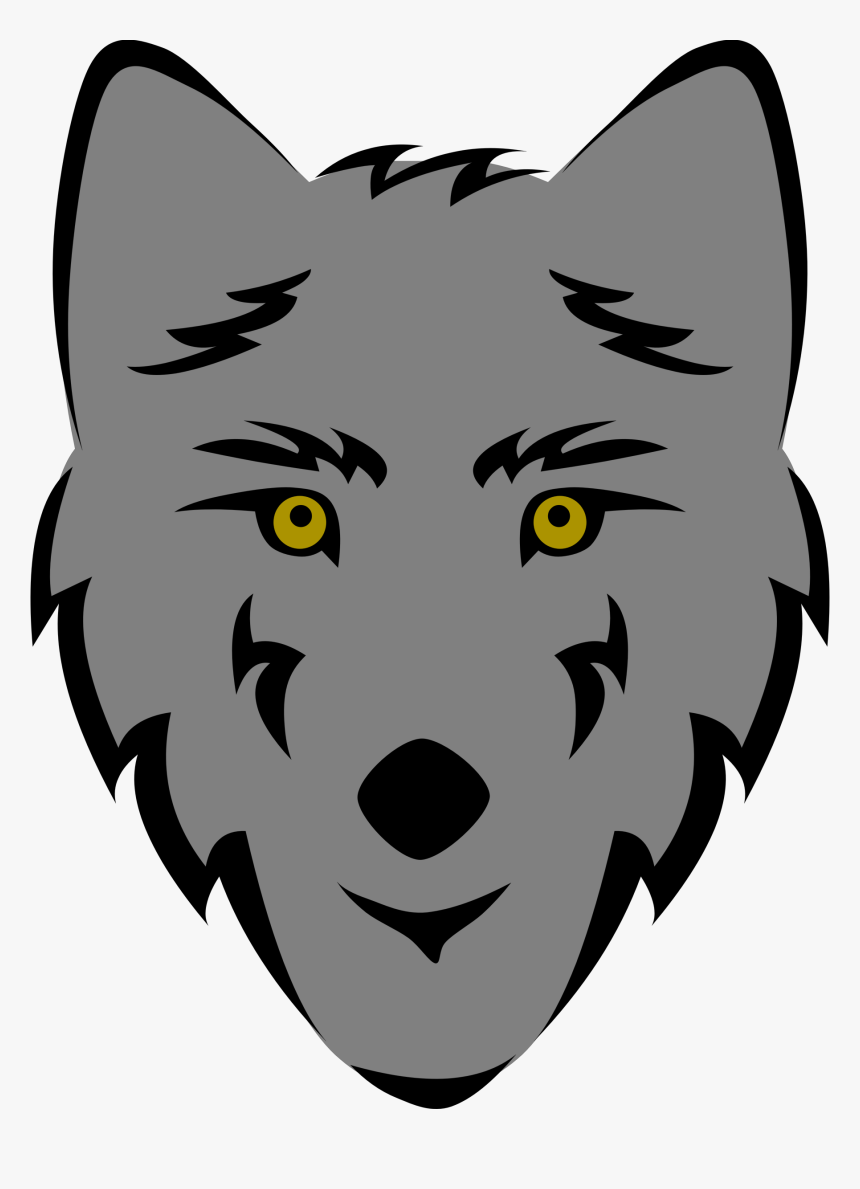Wolf Clipart - Easy Wolf Head Drawing, HD Png Download, Free Download