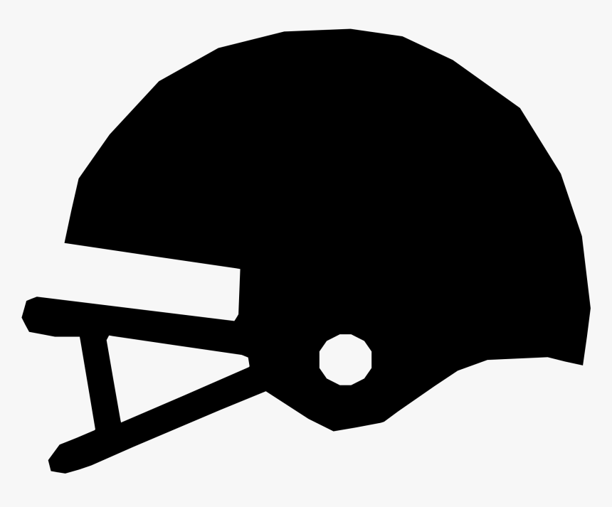 Black Football Helmet Black And White Download Huge - Clip Art, HD Png Download, Free Download