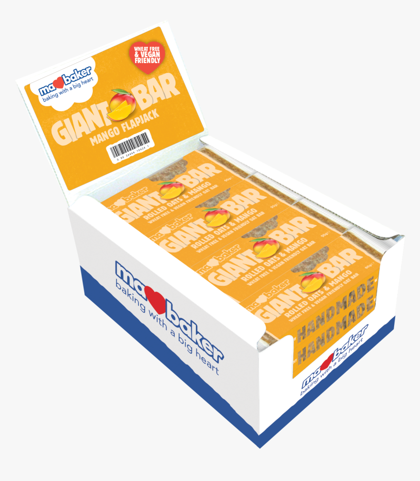 Ma Baker Tropical Mango Flapjacks Box Left Facing - Convenience Food, HD Png Download, Free Download