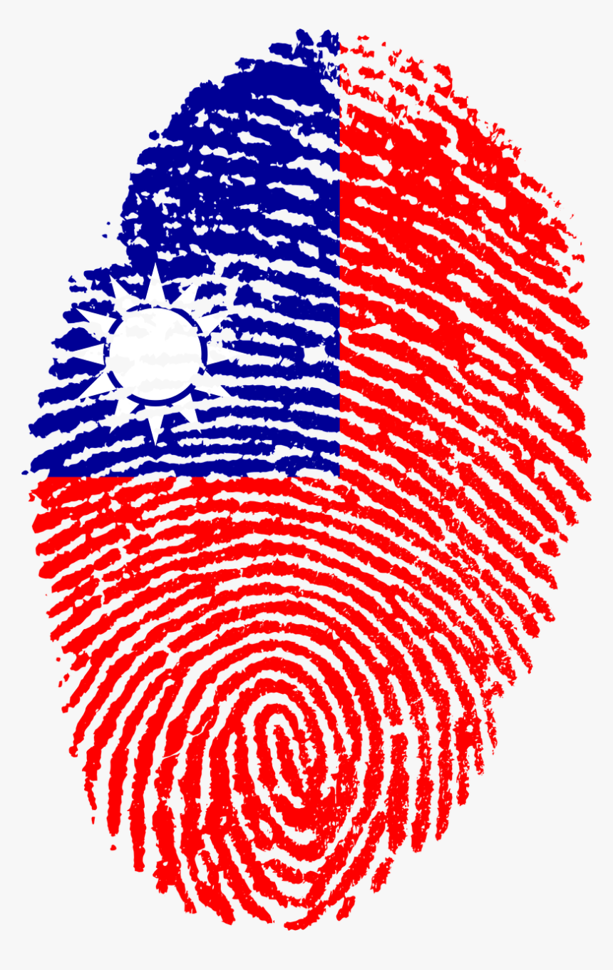 Taiwan Flag Fingerprint, HD Png Download, Free Download