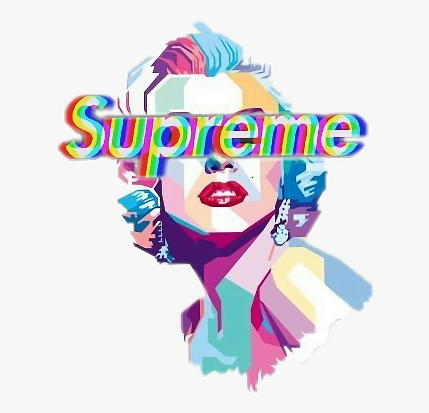 Savage Supreme Rebel Aesthetics Aesthetic Sticker Sun - Marilyn Monroe Supreme Sticker, HD Png Download, Free Download