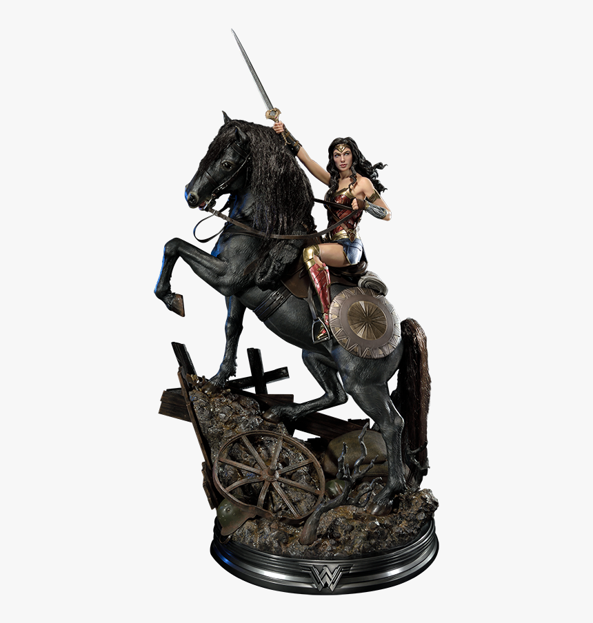 Wonder Woman Horseback Statue, HD Png Download, Free Download