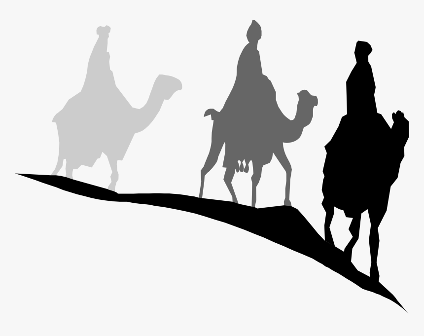 Wise Men Still Seek Him Silhouette - Wise Men Silhouette Png, Transparent Png, Free Download