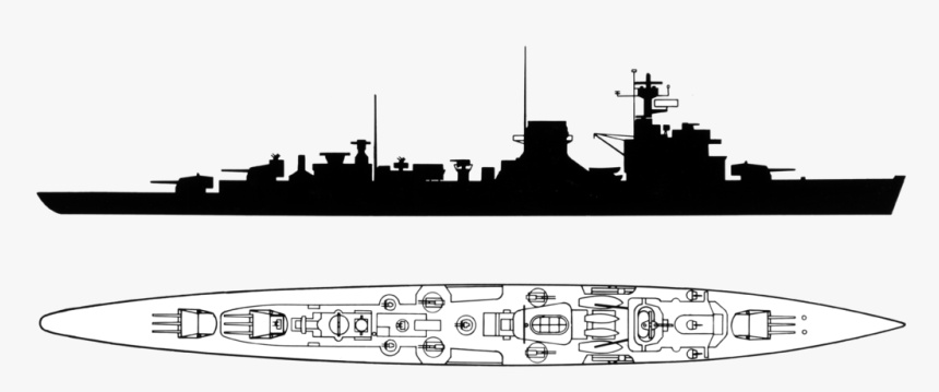 Battleship Silhouette Free Png, Transparent Png, Free Download