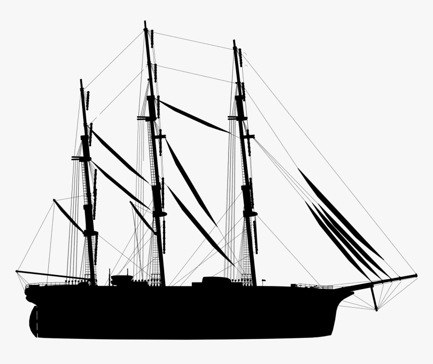 Ship Silhouette - Mast, HD Png Download, Free Download