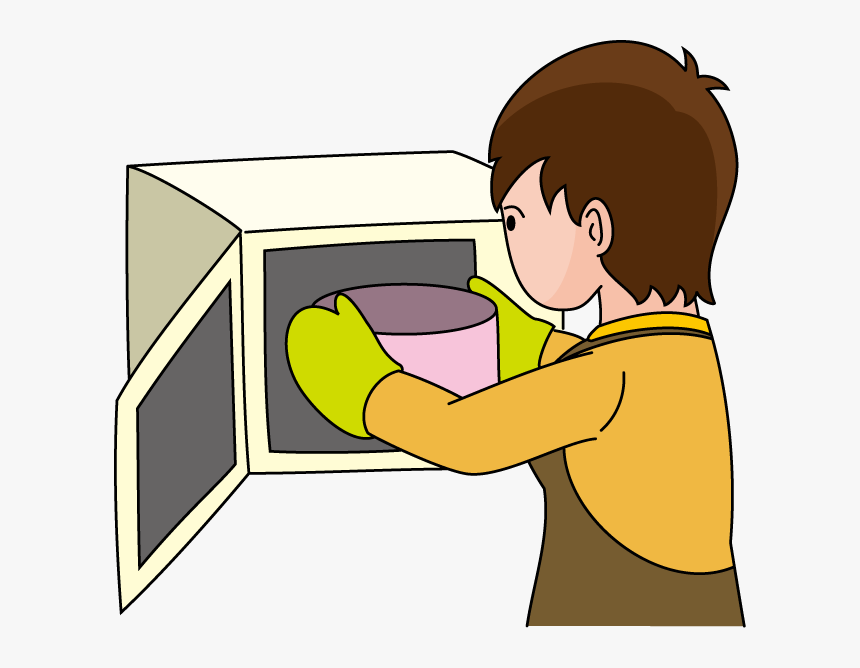 Woman Cooking Clipart - Use A Microwave Cartoon, HD Png Download, Free Download