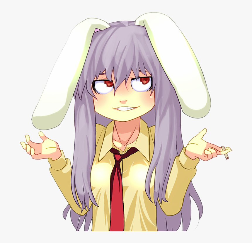 Avatar - Reisen Touhou Shrug, HD Png Download, Free Download