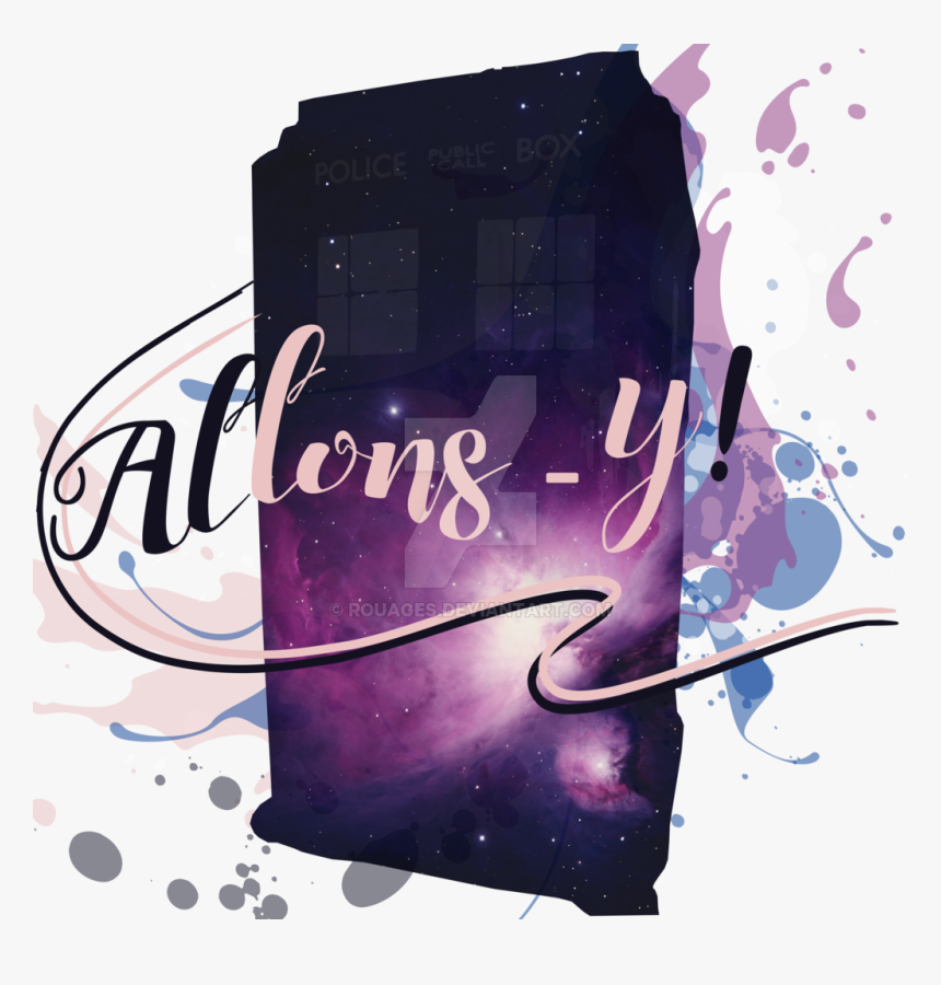 Tardis Allons Y By Rouages-d9joj05 - Graphic Design, HD Png Download, Free Download