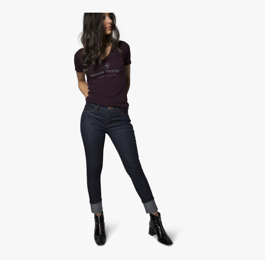 Women"s Athletic Cut Jeans - Girl, HD Png Download, Free Download