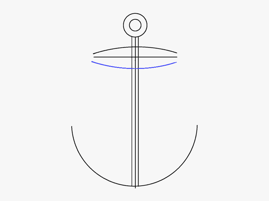 How To Draw Anchor - Circle, HD Png Download - kindpng