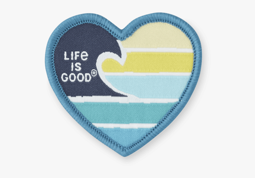 Ocean Love Positive Patch - Heart, HD Png Download, Free Download