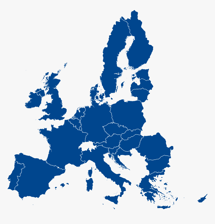 Europe Map Union Of Flag Member State Clipart - European Union Flag Map, HD Png Download, Free Download