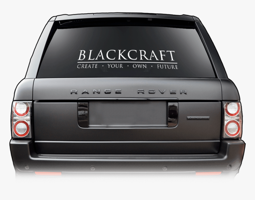 Blackcraft Cult - White Decal - Range Rover Black Decal, HD Png Download, Free Download