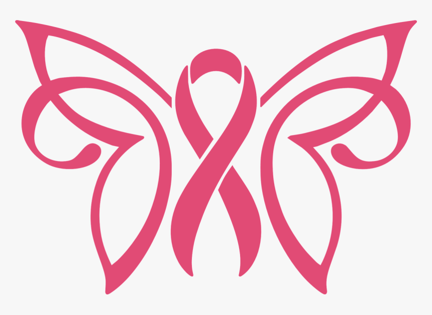 Download Breast Cancer Butterfly Svg, HD Png Download - kindpng