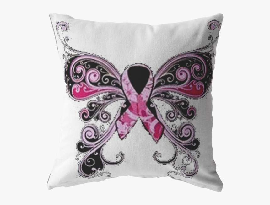 Transparent Breast Cancer Butterfly Png - Cushion, Png Download, Free Download