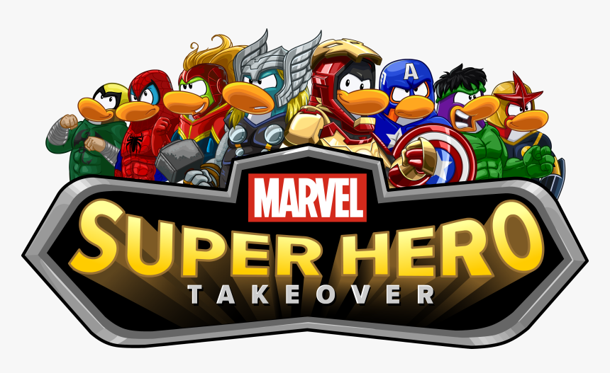 Club Penguin Marvel Takeover, HD Png Download, Free Download