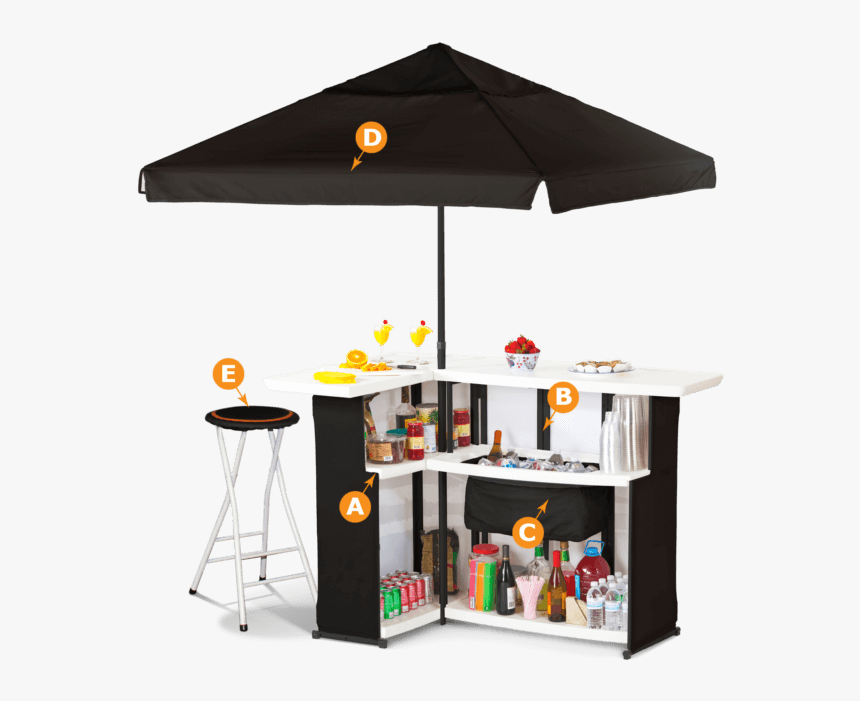 Portable Bar Feature - Mobile Entertaining Bars, HD Png Download, Free Download