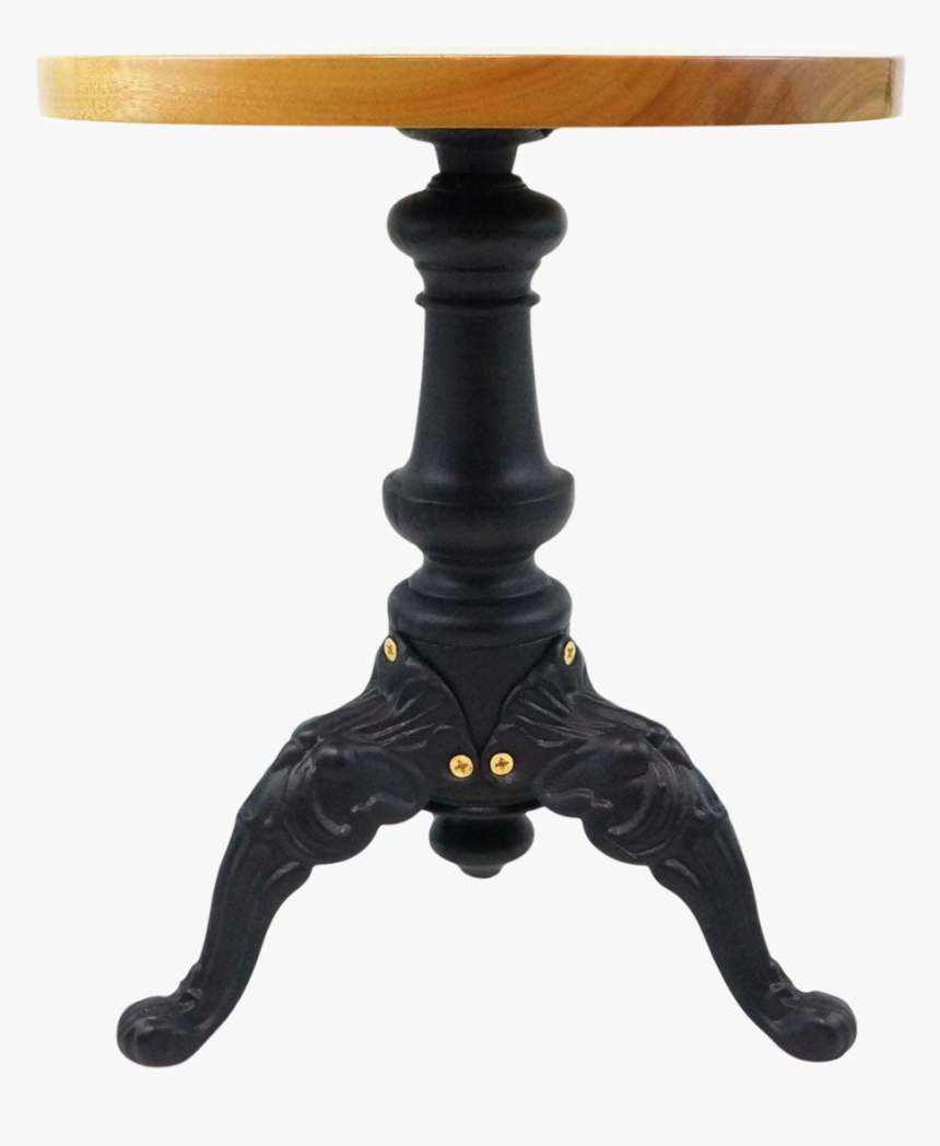 1920s Vintage Victorian Piano Stool Base Side Table - End Table, HD Png Download, Free Download