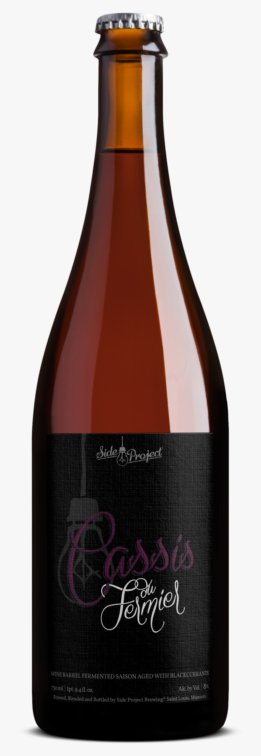 Sideproject Cassisdufermier 750ml - Glass Bottle, HD Png Download, Free Download