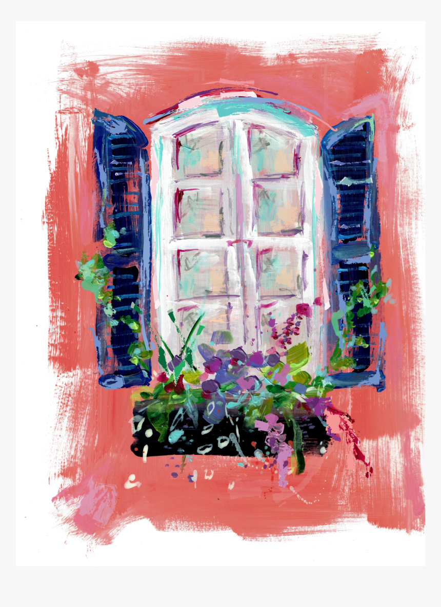 Coral Window On Paper - Still Life, HD Png Download, Free Download