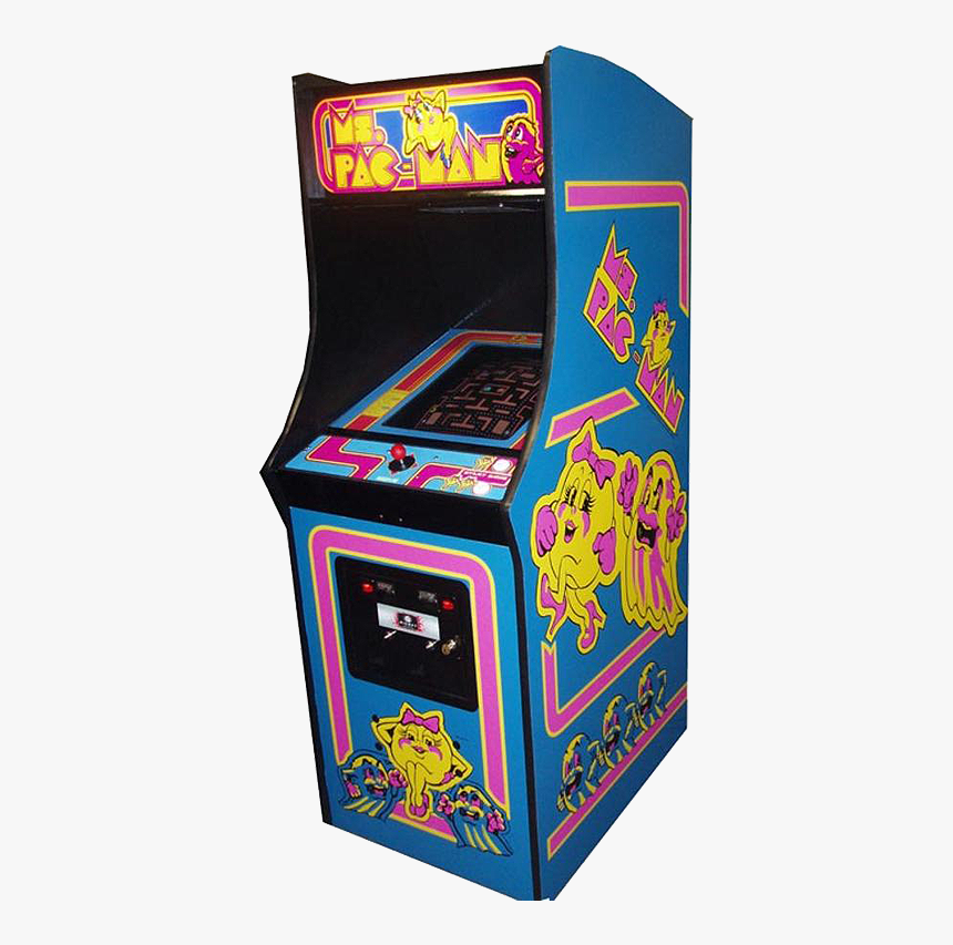 Ms Pac Man Transparent - Arcade Machines Ms Pac Man, HD Png Download, Free Download