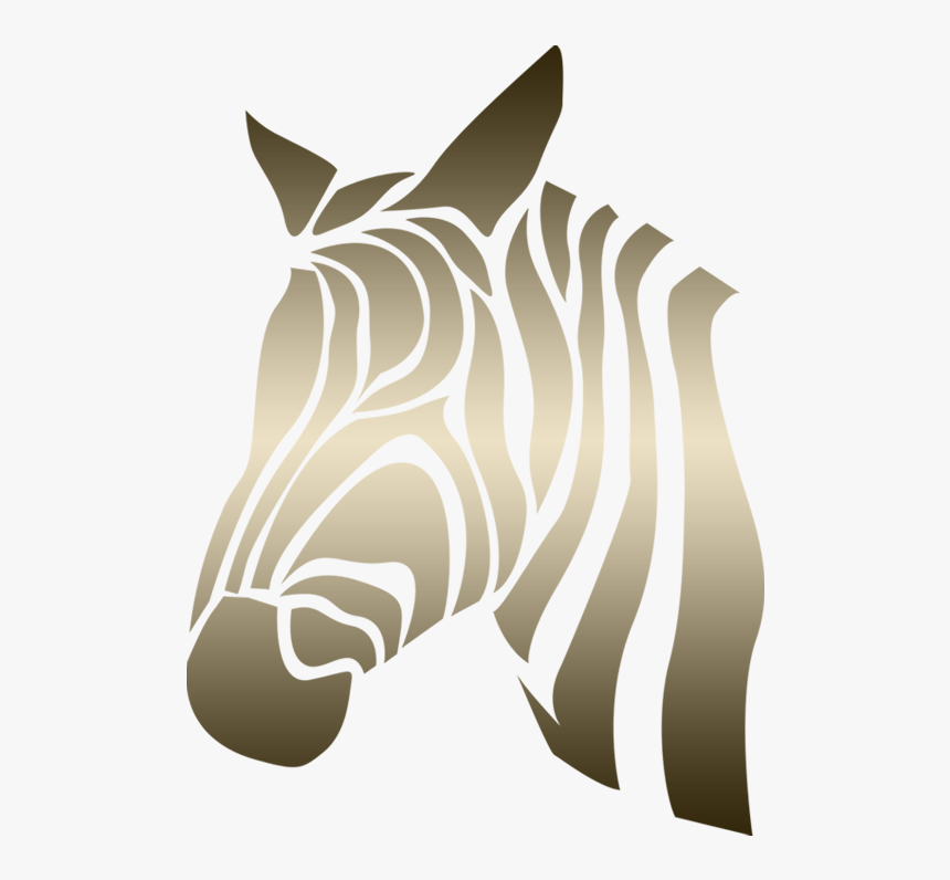 Horse Zebra Silhouette - Zebra Heads Silhouette, HD Png Download, Free Download