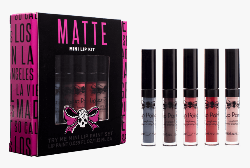 Matte Mini Lip Kit Collection - Lip Gloss, HD Png Download, Free Download