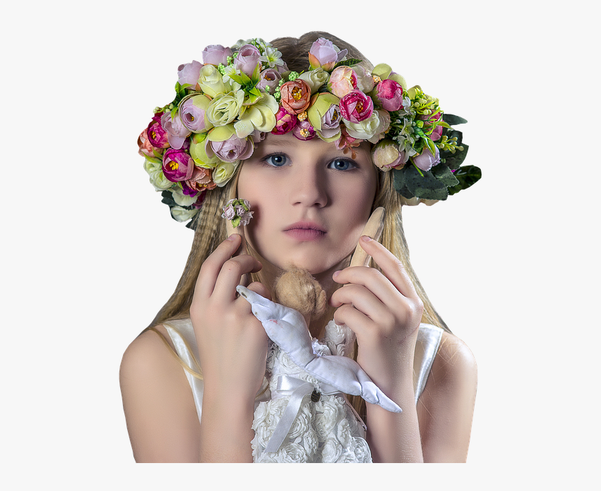 Crown Boy Flower Female Child Pretty Www Picturesboss - Вера Надежда Любовь День Ангела, HD Png Download, Free Download