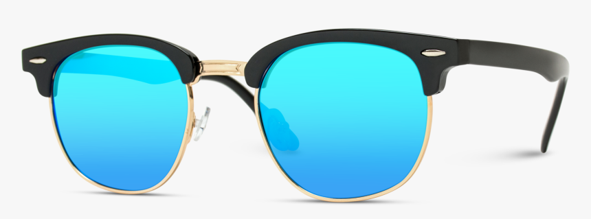 Theo Half Frame Polarized Lens Horn Rimmed Sunglasses - Reflection, HD Png Download, Free Download