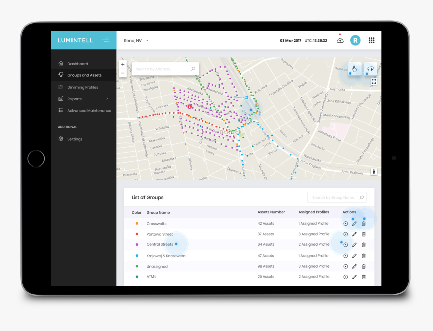 Smart City And Lighting Management System - Smart Cities Iot Dashboard, HD Png Download, Free Download