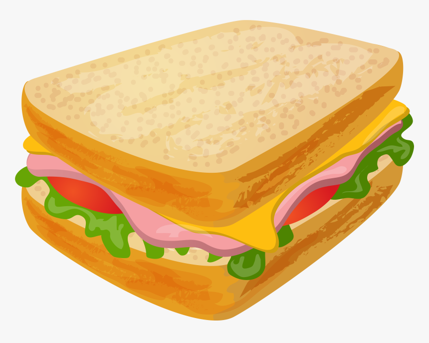Ham And Cheese Sandwich Clipart , Transparent Cartoons - Ham And Cheese Sandwich Clip Art, HD Png Download, Free Download