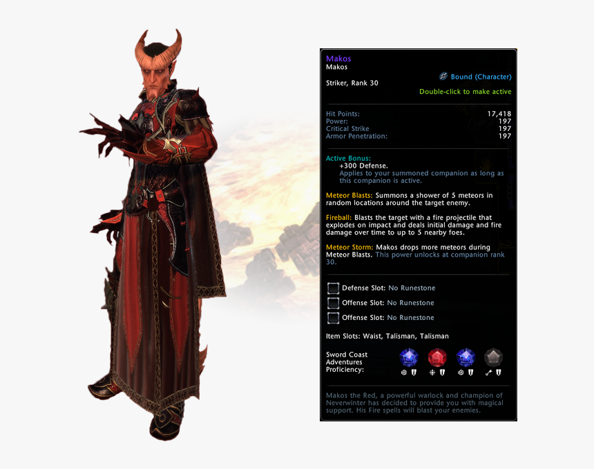 Neverwinter Tiefling Warlock, HD Png Download, Free Download