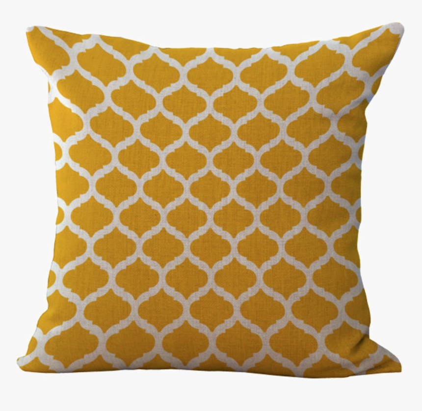 Cushion - Yellow Pillow Transparent, HD Png Download, Free Download