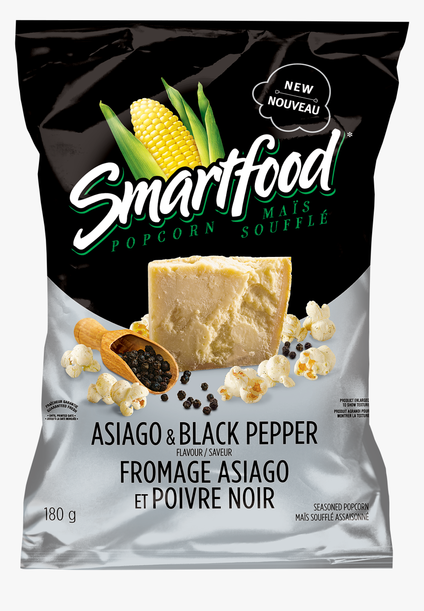 Smartfood® asiago & Black Pepper - Smartfood Gouda And Chive, HD Png Download, Free Download